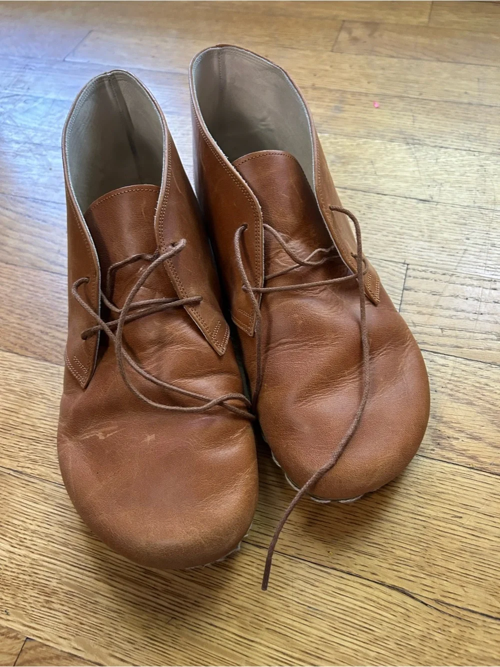 Earthing Harmony Barefoot Leather Shoes | Honey Brown | EU 46 | Made in Turkey